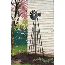 Obelisk Met Windwijzer - Plantensteun