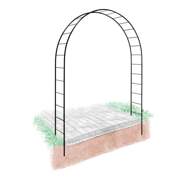 Rozenboog London 230 × 240 × 40 Cm - Zwart - Afbeelding 3